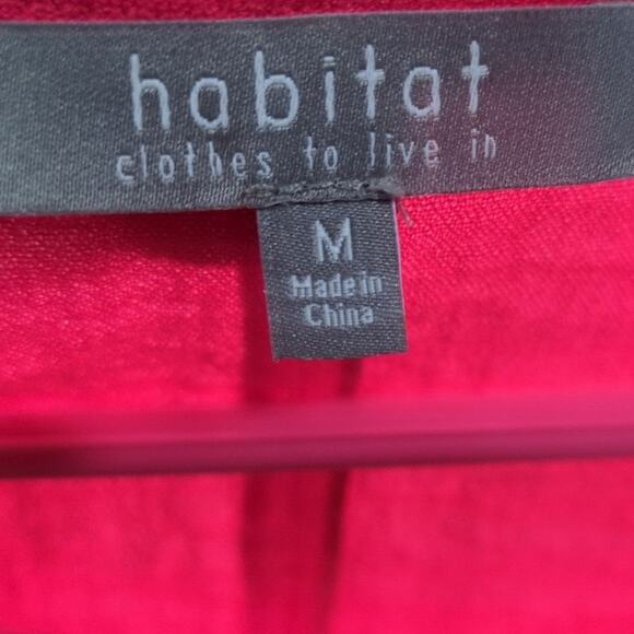 Habitat Tank Top Womens M Pink Sleeveless Textured Rayon Blend Lightweight - Picture 5 of 8